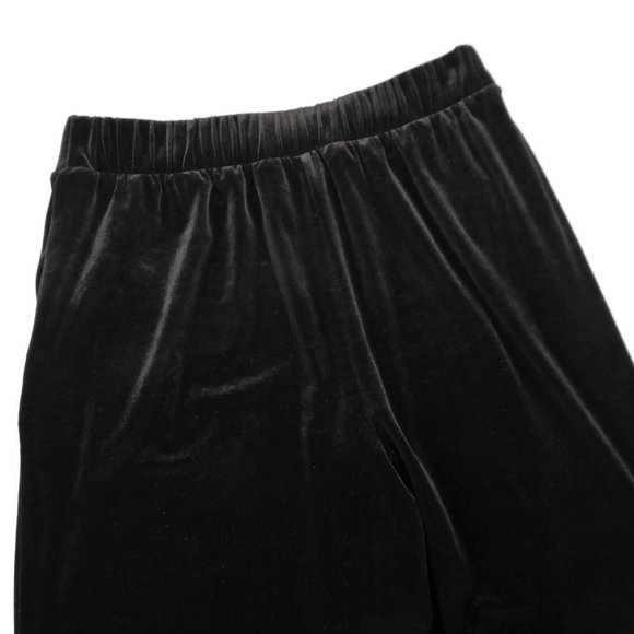 VeLVeT Rachel Zoe Palazzo Pants Black Pockets Elastic Wide Leg Stretchy High L - Picture 2 of 9